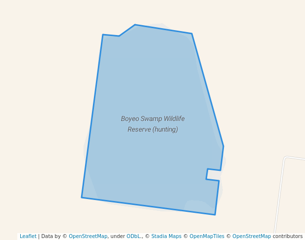 walking in Boyeo Swamp Wildlife Reserve (hunting) map in Nhill