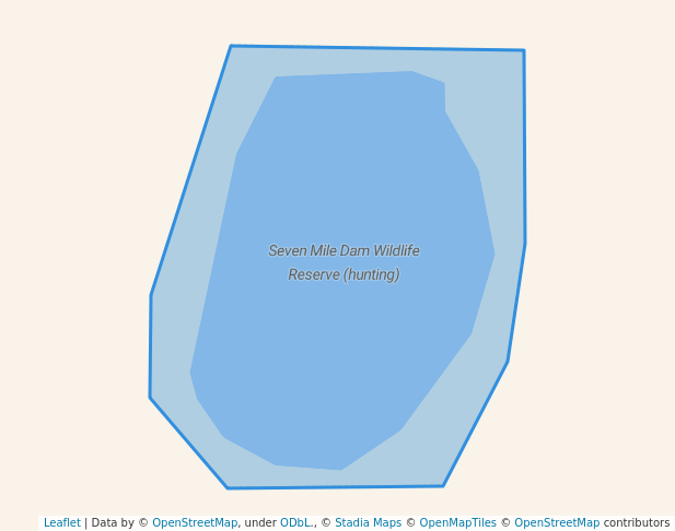 walking in Seven Mile Dam Wildlife Reserve (hunting) map in Dimboola