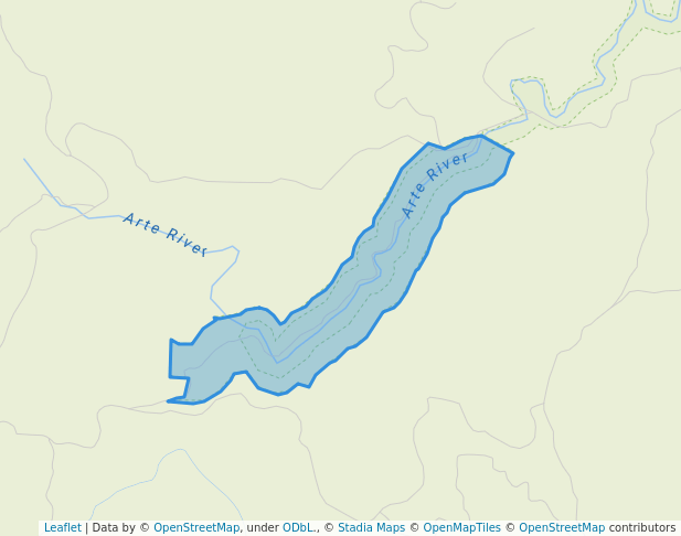 walking in Arte River Flora Reserve map in Bemm River
