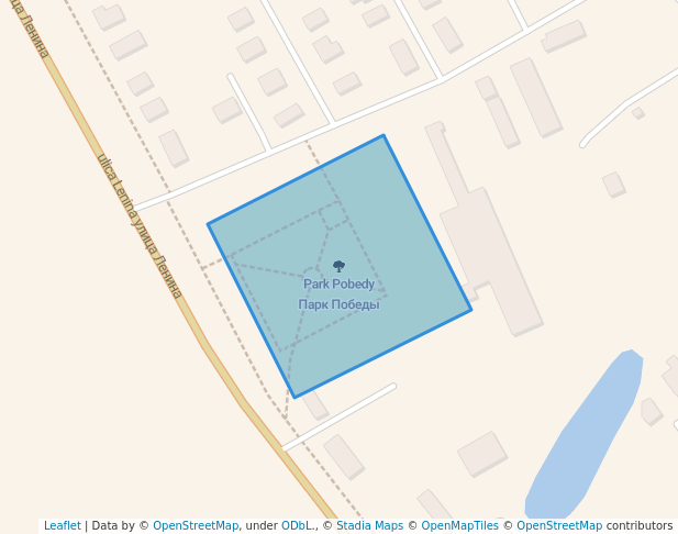 walking in Парк Победы map in Volokolamsk