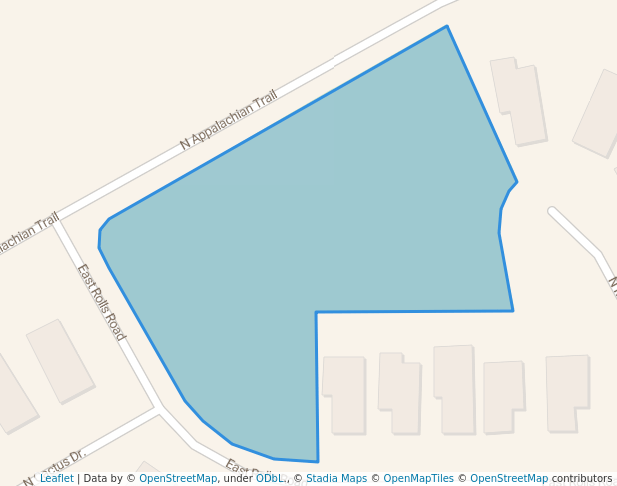 walking in Rancho Bella Vista North Playground #2 map in Queen Creek