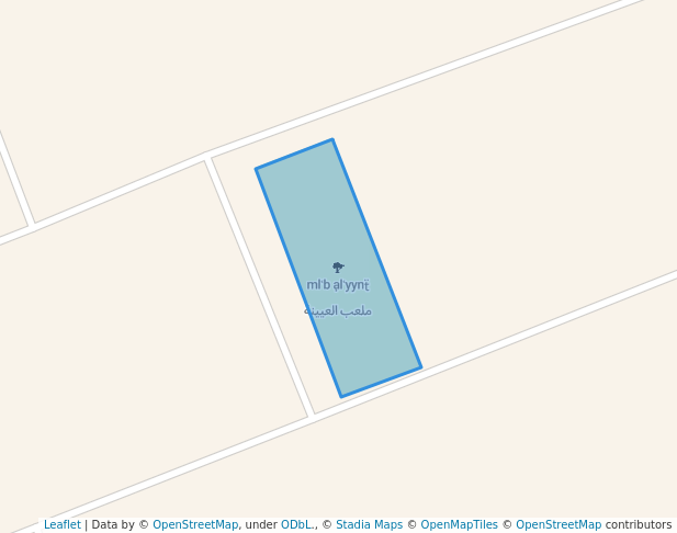 walking in ملعب العيينة map in Al Uyaynah