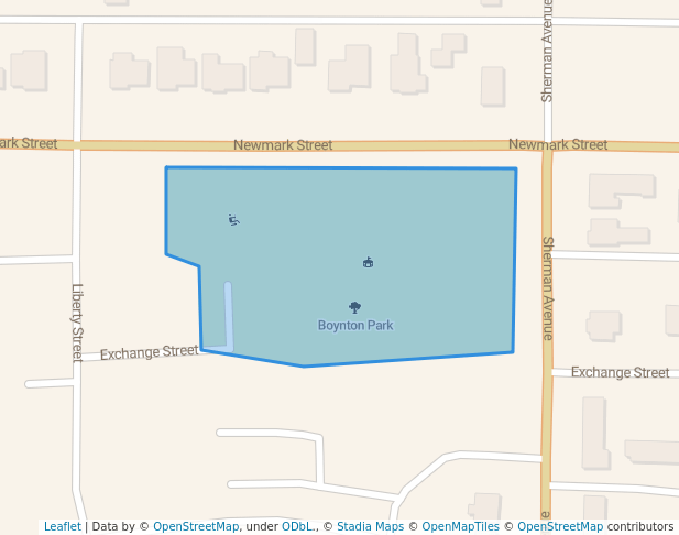 walking in Boynton Park map in North Bend