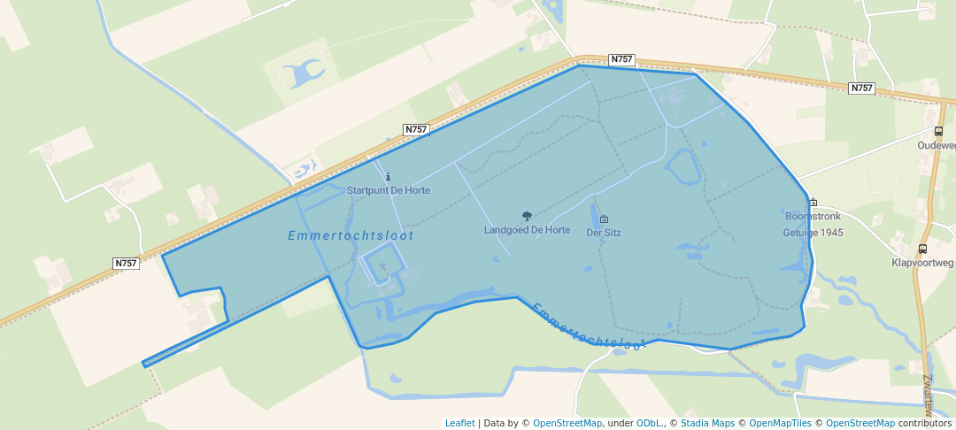 walking in Landgoed De Horte map in Dalfsen