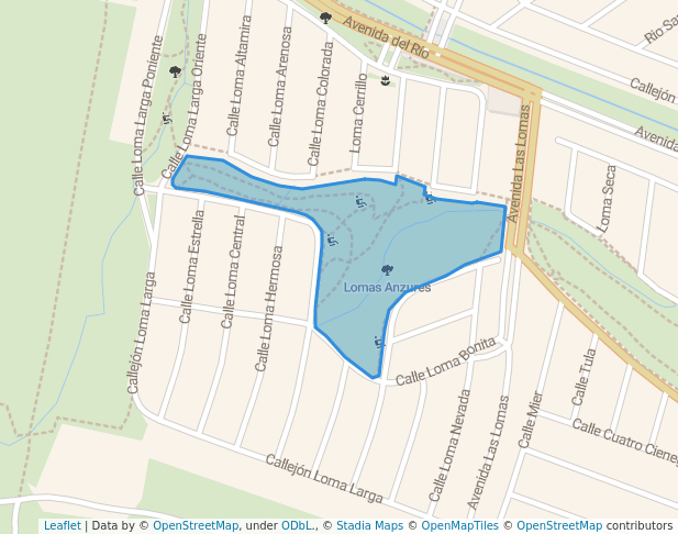 walking in Lomas Anzures map in Juárez