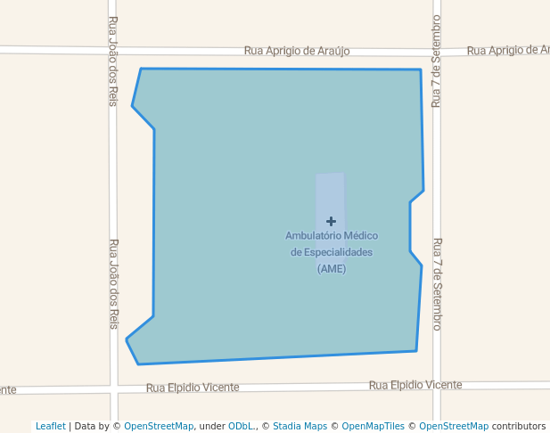 walking in Praça do Ame map in Pontal