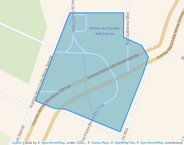 walking in Largo do Ginásio Munnicipal map in Pontal