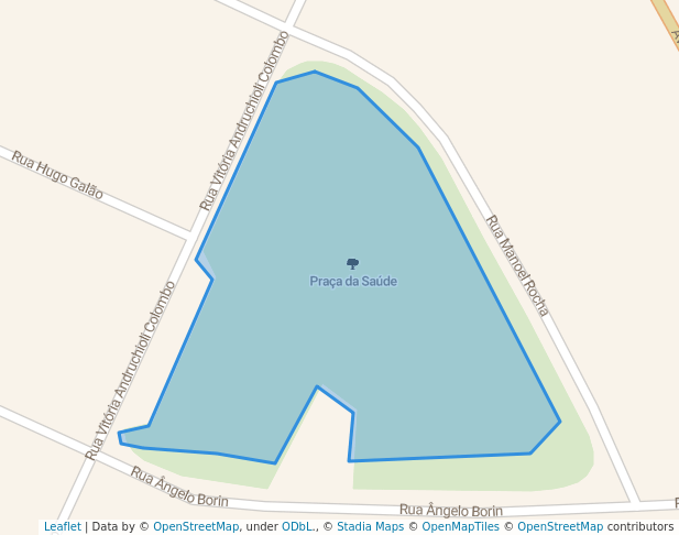 walking in Praça da Saúde map in Pontal