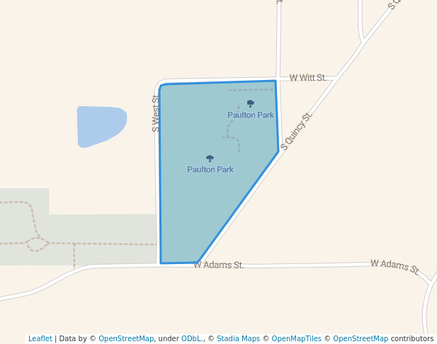 walking in Paulton Park map in Loraine