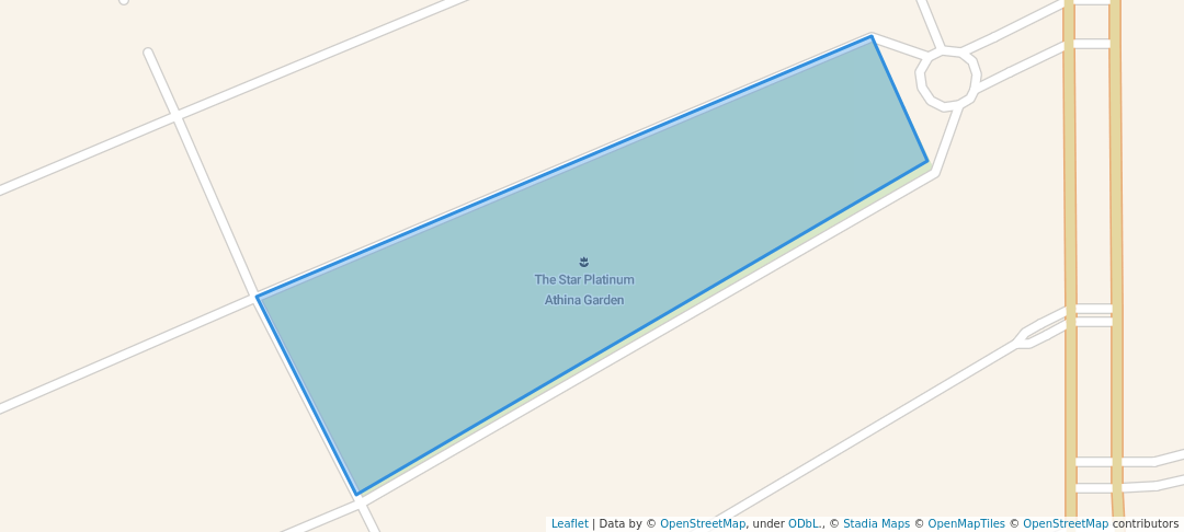 walking in The Star Platinum Athina Garden map in Phnom Penh