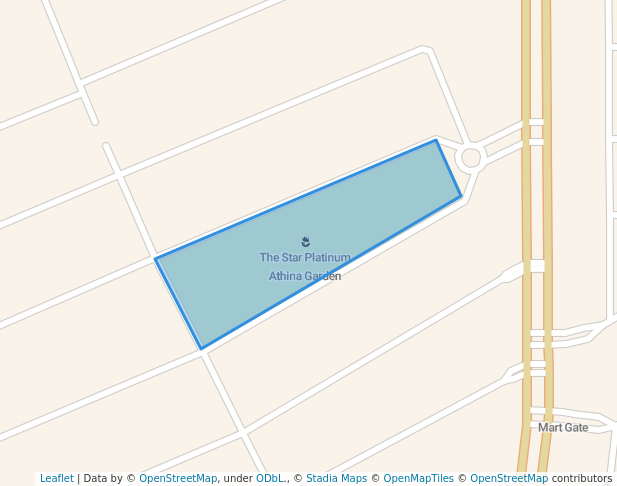 walking in The Star Platinum Athina Garden map in Phnom Penh