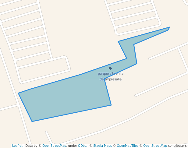 walking in parque a la orilla de empresalia map in Santiago de Querétaro