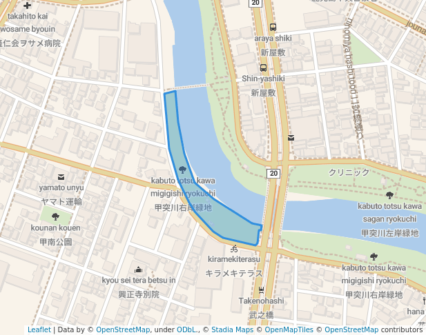 甲突川右岸緑地