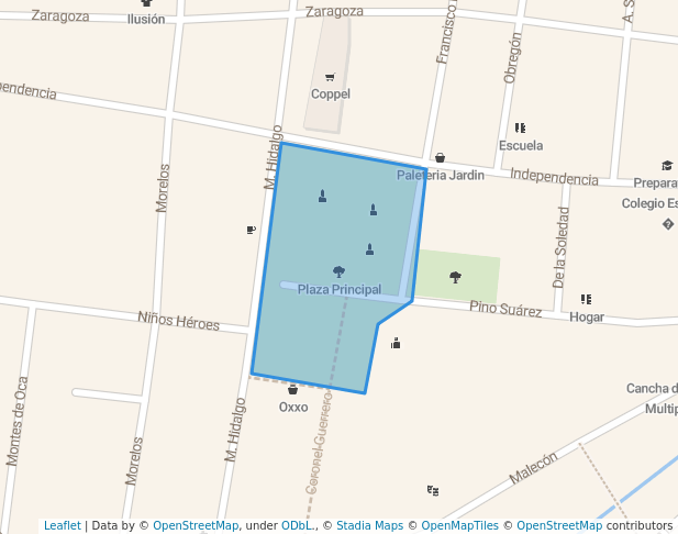 Plaza Principal in Ocotlán | Map and Routes
