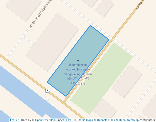 첨단산업 클러스터 1호근린공원