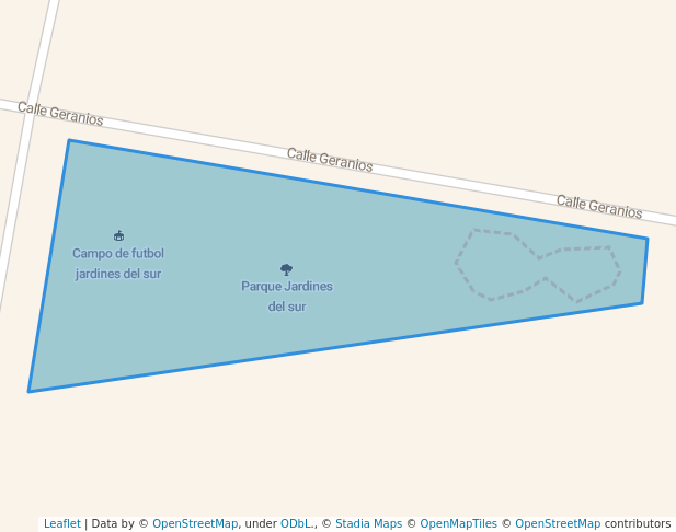 walking in Parque Jardines del sur map in La Paz