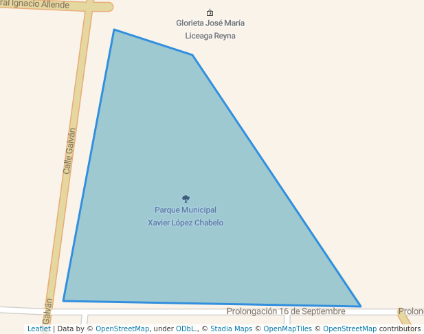 walking in Parque Principal Romita map in Romita