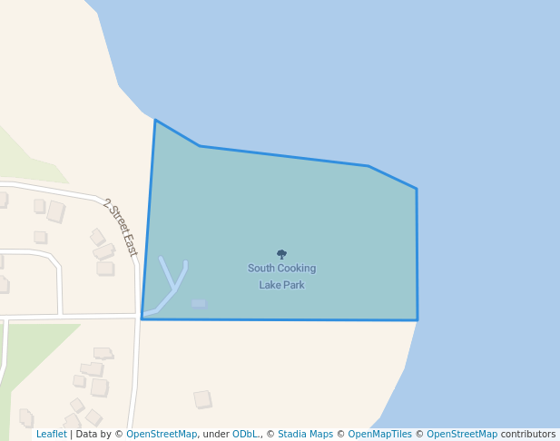 walking in South Cooking Lake Park map in South Cooking Lake