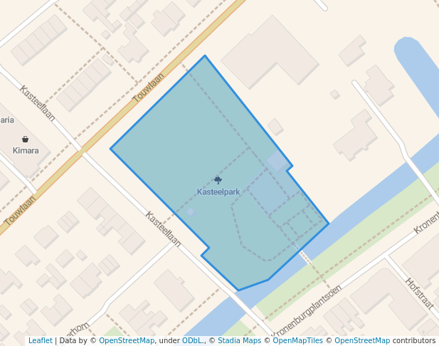 walking in Kasteelpark map in IJsselstein