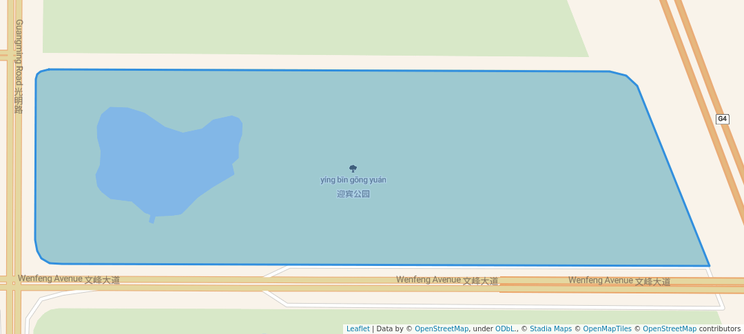 walking in 迎宾公园 map in An Yang Shi