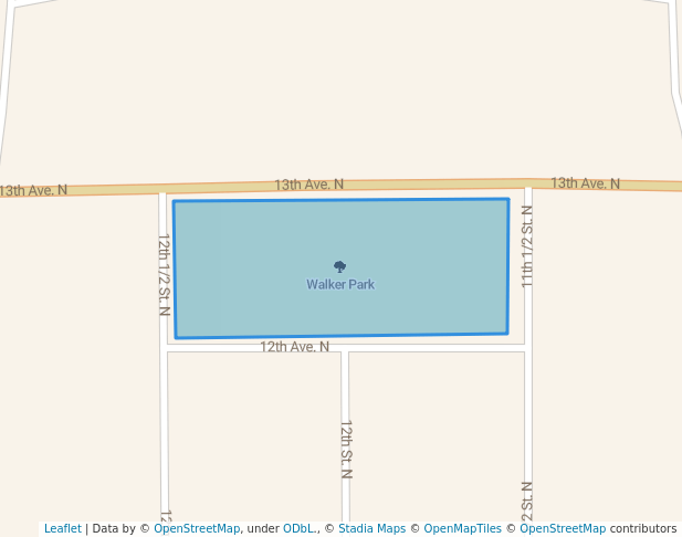 walking in Walker Park map in Texas City