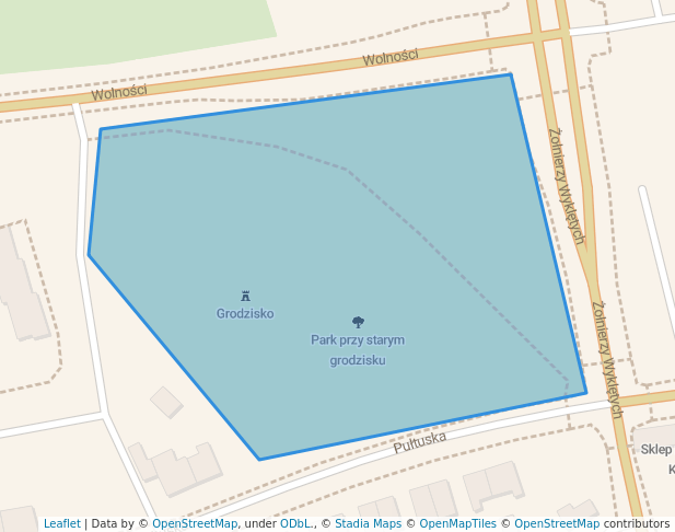Park przy starym grodzisku