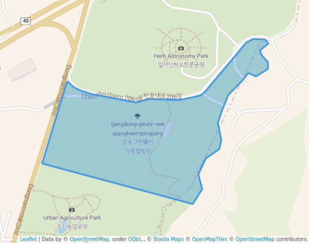 강동그린웨이 가족캠핑장