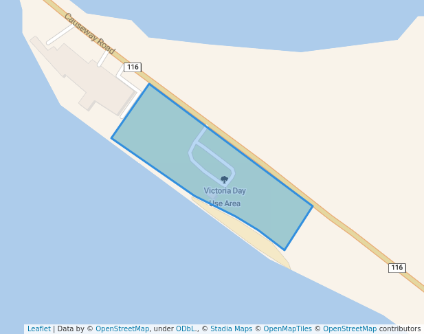 walking in Victoria Day Use Area map in Crapaud