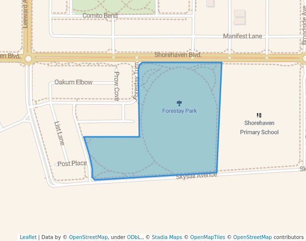 walking in Forestay Park map in Alkimos
