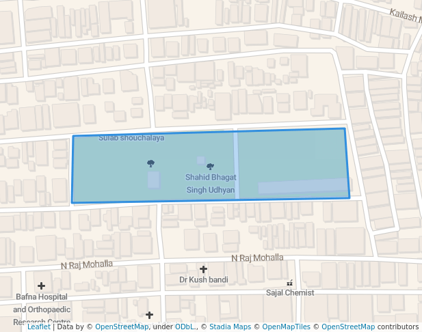 Shahid Bhagat Singh Udhyan in Indore | Map and Routes