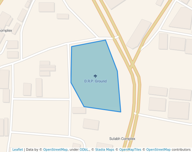 walking in D.R.P. Ground map in Indore