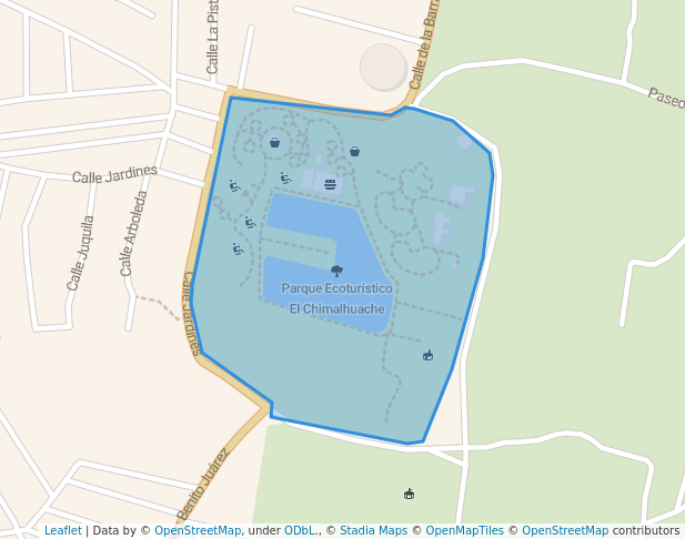 walking in Parque Ecoturístico El Chimalhuache map in Chimalhuacán