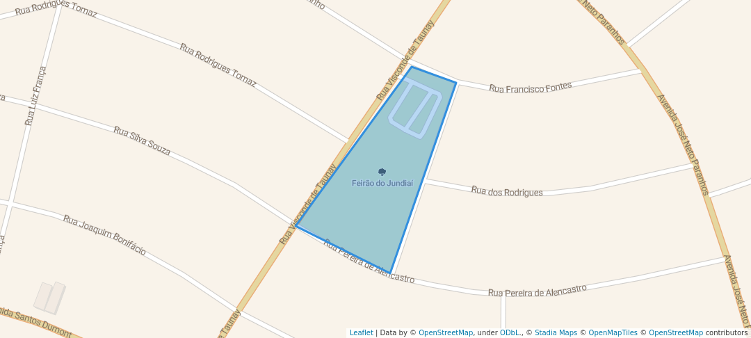 walking in Feirão do Jundiaí map in Anápolis