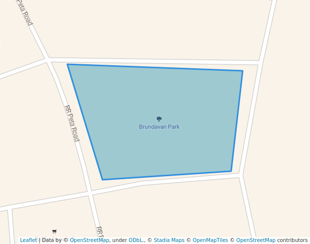 walking in Brundavan Park map in Eluru