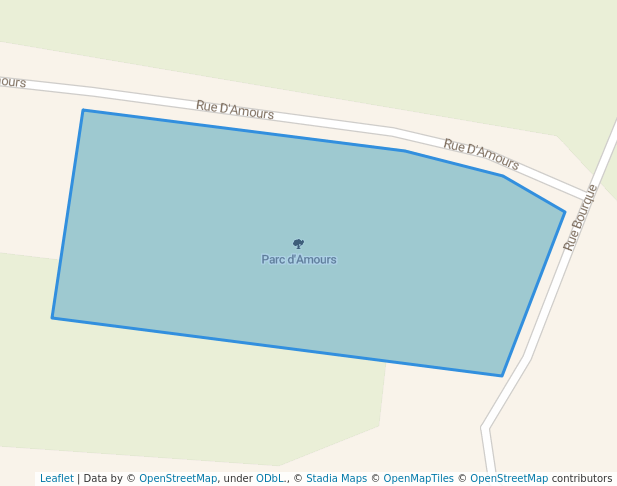 walking in Parc d'Amours map in Shefford