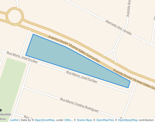 walking in Praça Dr Alexandre Varela map in Uberlândia