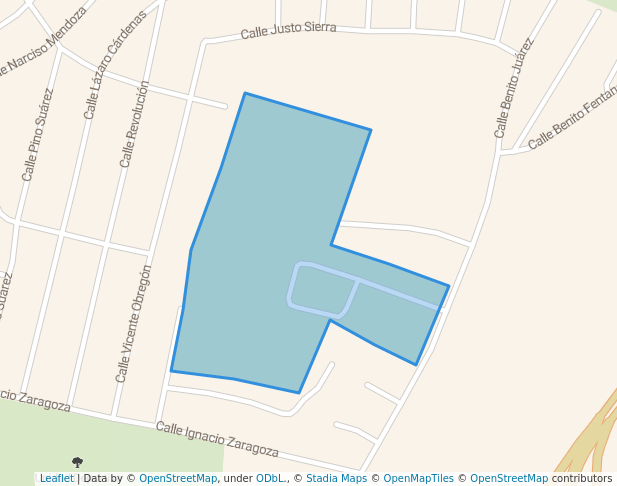 walking in Unidad Deportiva "El Greco" map in Acayucan