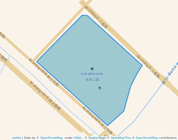 walking in 体育公园 map in Fo Shan Shi