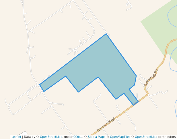 walking in Nine Penny Branch Nature Preserve map in Charlestown