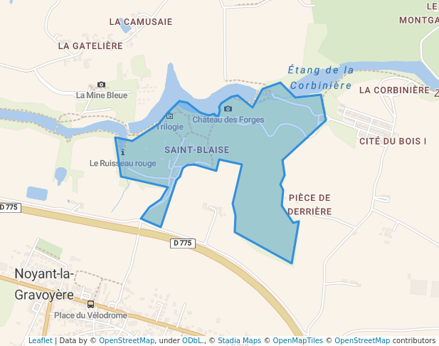 Parc Saint-Blaise in Segré-en-Anjou Bleu | Map and Routes