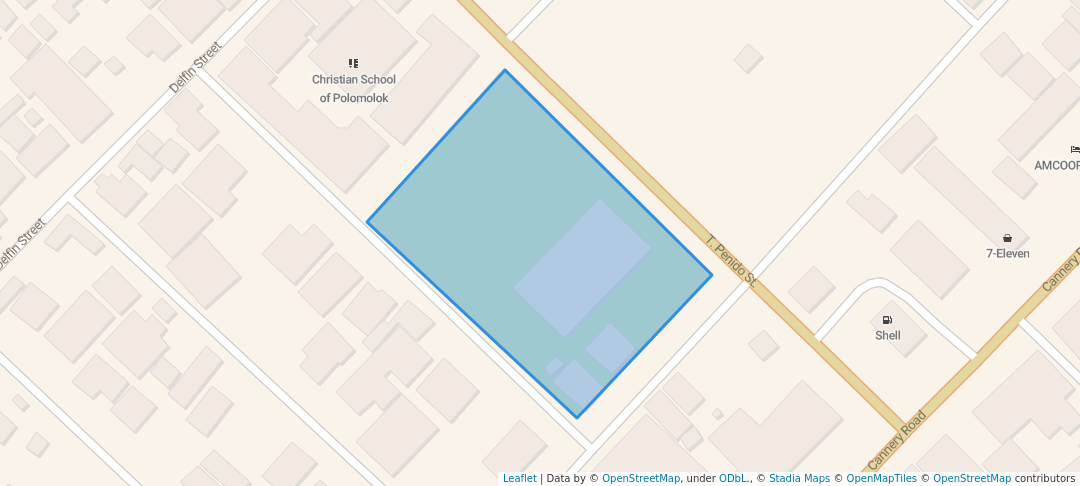 walking in Purok Rosal Plaza map in Polomolok