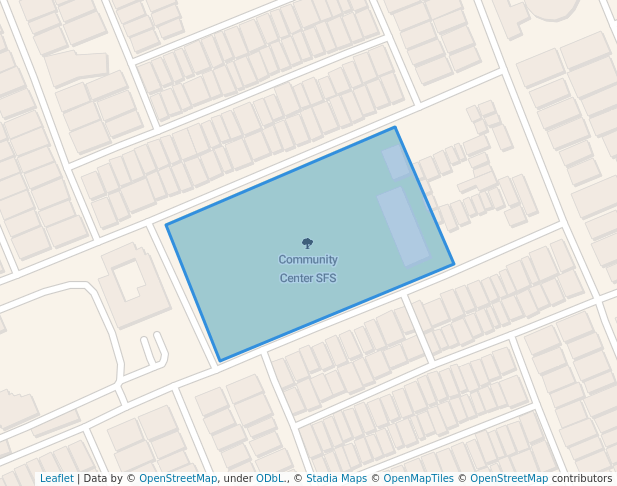 walking in Community Center SFS map in Jaipur