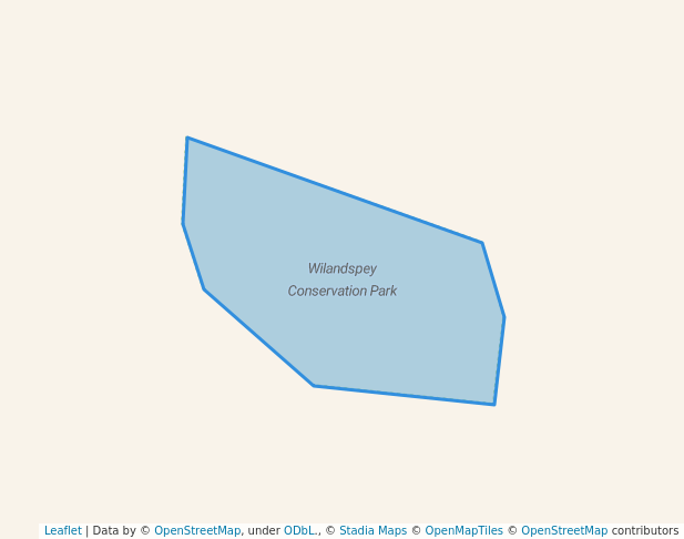 walking in Wilandspey Conservation Park map in Belyando