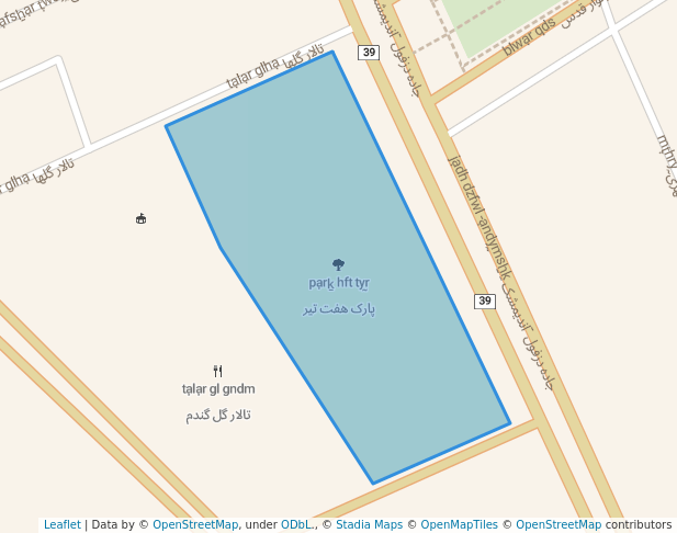 walking in پارک هفت تیر map in Andimeshk