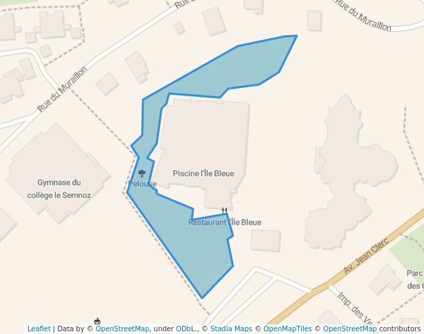 walking in Pelouse map in Annecy