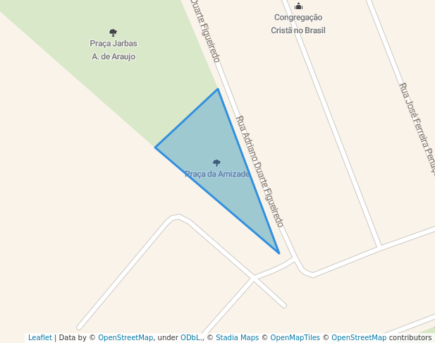 walking in Praça da Amizade map in Rancharia