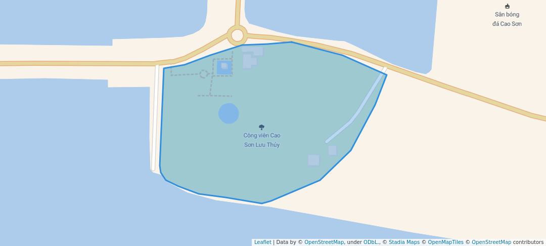 walking in Công viên Cao Sơn Lưu Thủy map in Cẩm Phả