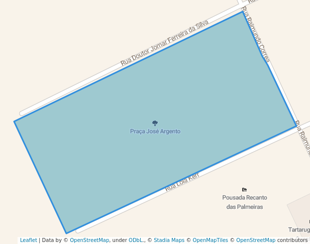 walking in Praça José Argento map in Ubatuba