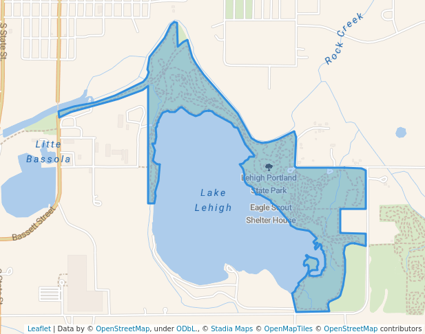 walking in Lehigh Portland Trails map in Iola
