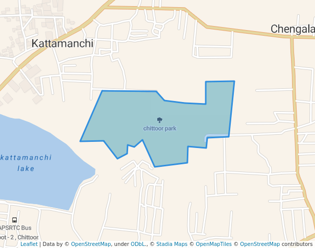 walking in chittoor park map in Chittoor